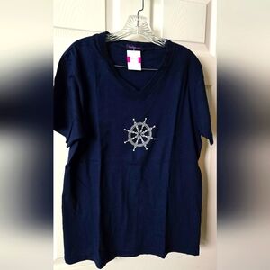 Vintage Fresh Produce NavyT-shirt Small NWT